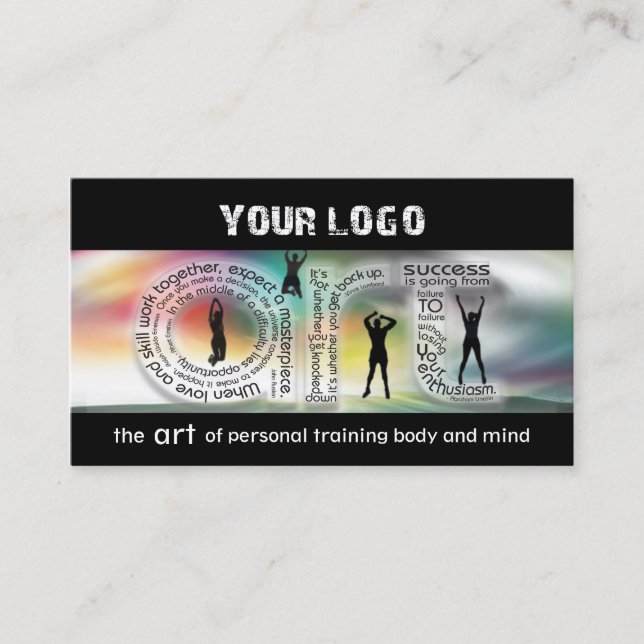 Cartão de visita de treino (Frente)