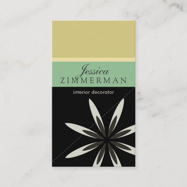 Cartão de visita de Trendy Bliss Oasis (Frente)