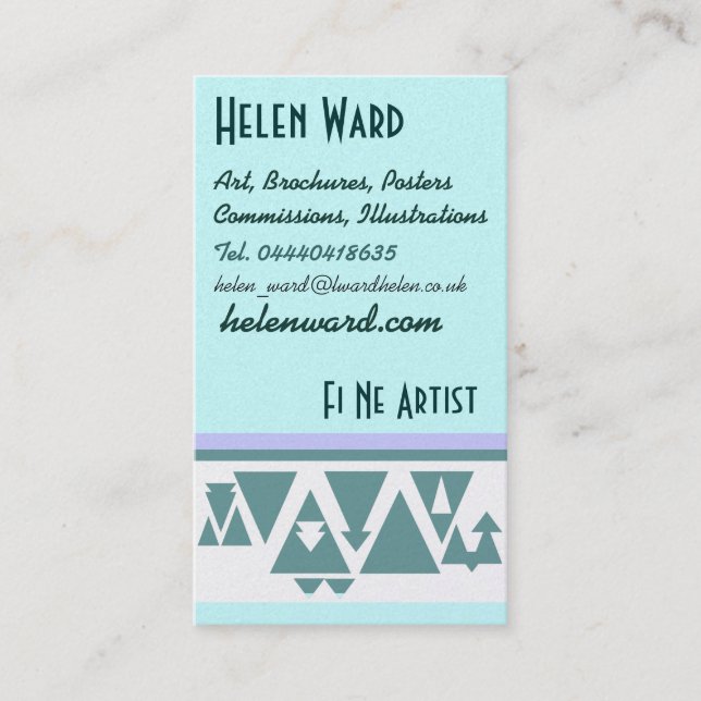 Cartão de visita de triângulos de norte (Frente)