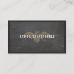 Cartão de visita de Vampiro de Halloween