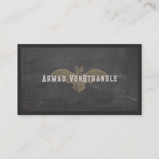 Cartão de visita de Vampiro de Halloween (Frente)