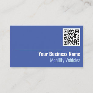Cartão de Visita de Veículos de Mobilidade QR Code