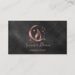Cartão de visita de Vela de Mel Simples Moderna Fe
