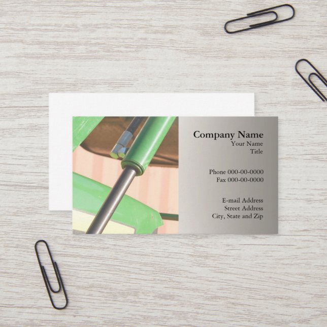 Cartão de visita de vendas e serviços hidráulicos (Frente/Verso In Situ)