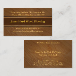 Cartão de visita de Vendas para Pavimentos de Made