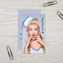 cartão de visita de vestida de rico.