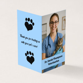 Cartão de visita de Veterinário Personalizado com 