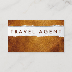 Cartão de visita de Viagem de Agente de Papel Ripa