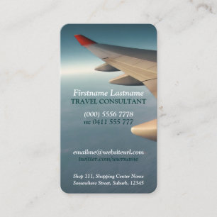 Cartão de visita de Viagem para Consultoria em Av
