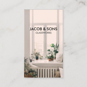 Cartão de visita de vidro de vidro de vidros