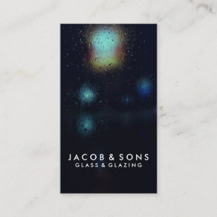 Cartão de visita de vidro de vidro de vidros