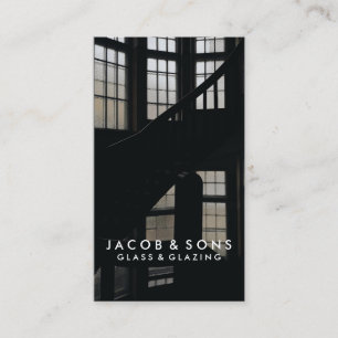 Cartão de visita de vidro de vidro de vidros