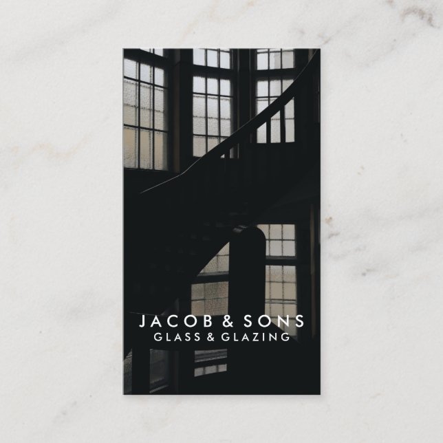 Cartão de visita de vidro de vidro de vidros (Frente)