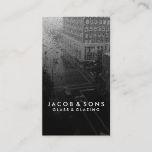 Cartão de visita de vidro de vidro de vidros