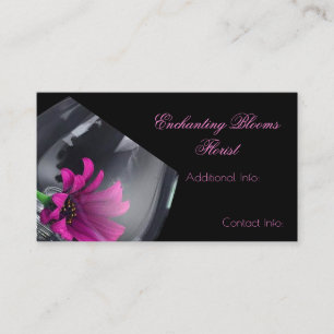 Cartão de visita de vidro floral 3