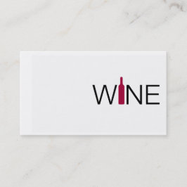 Cartão de visita de vinho simples