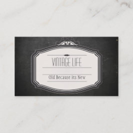 Cartão de visita de Vintage