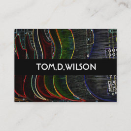 Cartão de visita de violão