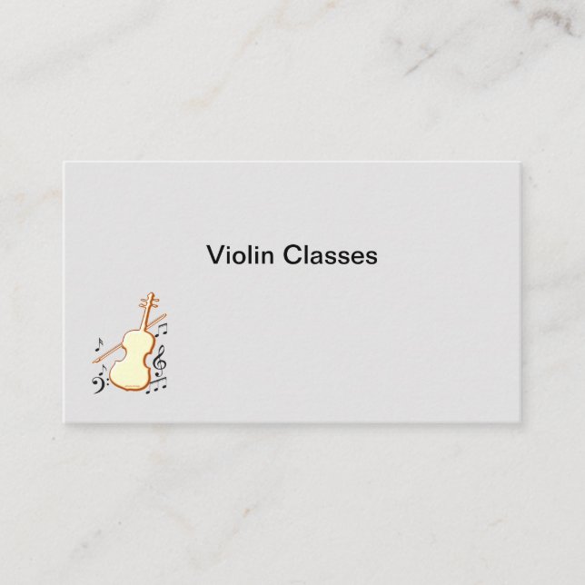 Cartão de Visita de Violinista (Frente)