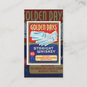 Cartão de visita de Whiskey Vintage