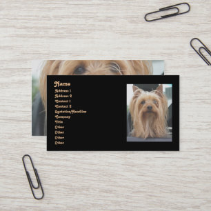 Cartão de visita de Yorkie