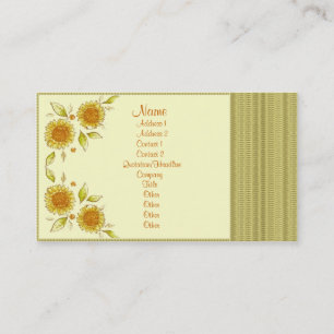 Cartão De Visita Deco floral elegante