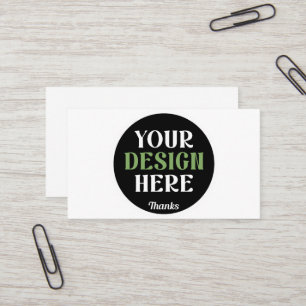 Cartão De Visita Decor de Natal Personalizado   Único