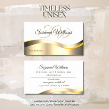 Decor Dourado Branco clássico com onda com inicial