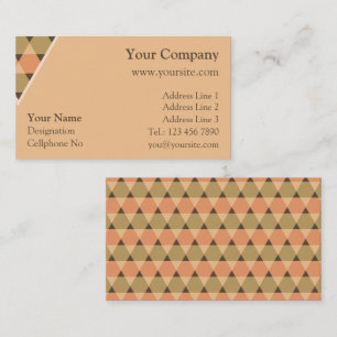 Cartão De Visita Decoração de triângulos