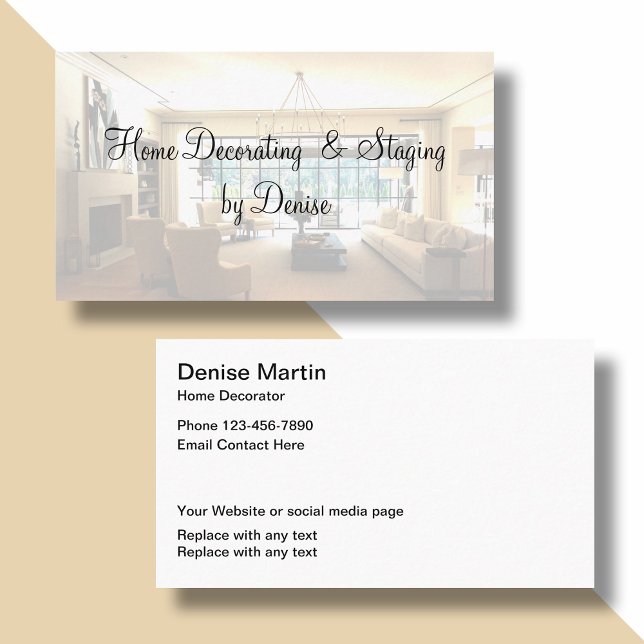 Cartão De Visita Decoração E Preparo Domésticos (Criador carregado)