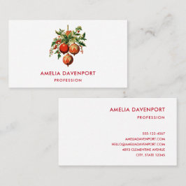 Cartão De Visita Decorações da Árvore de Natal Legal