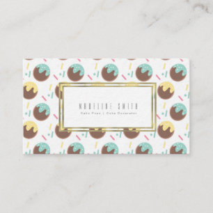 Cartão De Visita Decorações de Bolo Cake Pops