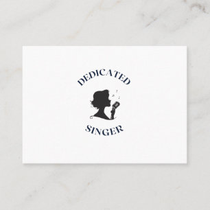 CARTÃO DE VISITA DEDICATED SINGER