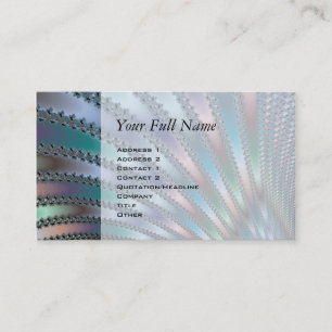 Cartão De Visita Dedos Arte Fractal