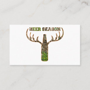 Cartão De Visita Deer Hunting Beer Season Whitetail Buck