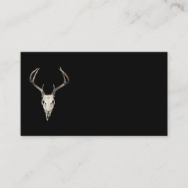 Cartão De Visita Deer Skull em Preto | Fábricas | Taxidermia