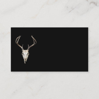 Cartão De Visita Deer Skull em Preto | Fábricas | Taxidermia