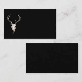 Cartão De Visita Deer Skull em Preto | Fábricas | Taxidermia