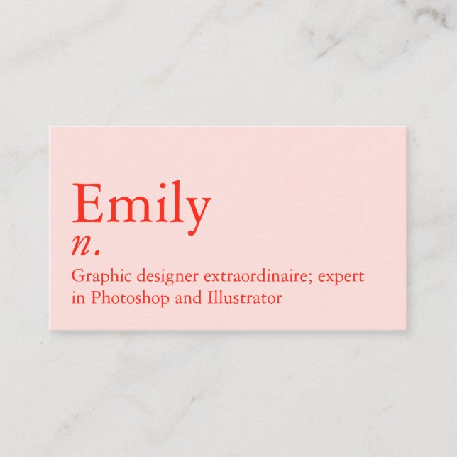 Cartão De Visita Definição de nome | Código QR personalizado modern (Frente)