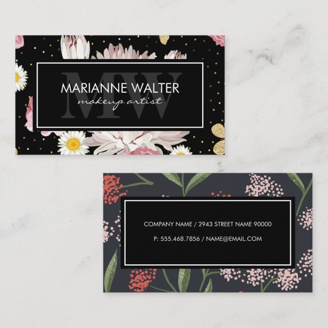 Cartão De Visita Deixar Flores (Frente/Verso)