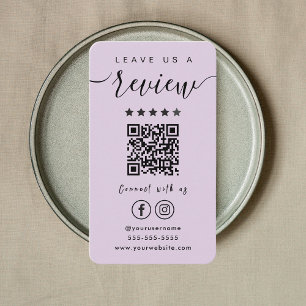 Cartão De Visita Deixe-nos um Instagram de Revisão Código QR do Fac
