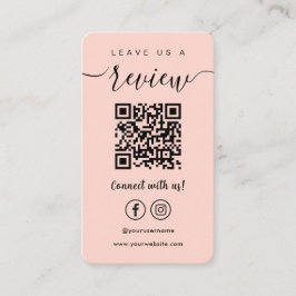 Cartão De Visita Deixe-nos uma revista do Instagram do Facebook com