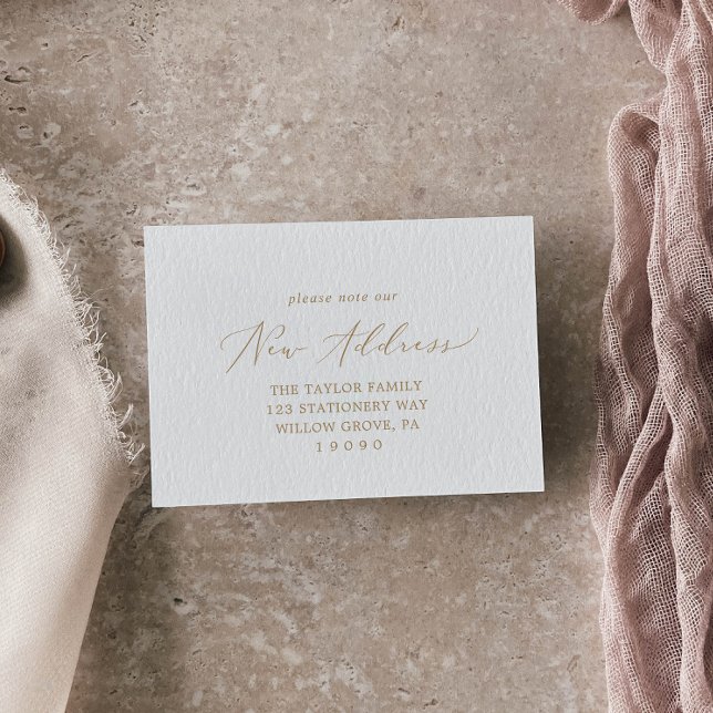 Cartão De Visita Delicar Nova Alteração Doméstica Dourada da Placa  (Criador carregado)