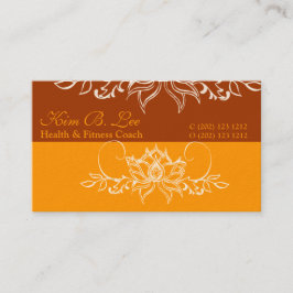 Cartão De Visita Delicar o Soft Boho Branco Flor Indiano Lotus Negr