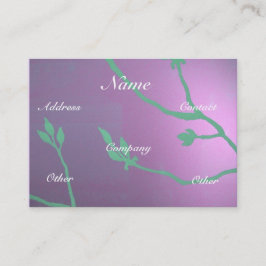 Cartão De Visita Delícia de Lavanda antiga