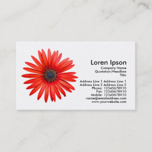 Cartão De Visita Demônio Vermelho - Branco