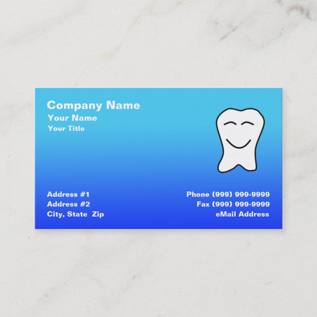 Cartão de visita dentária (Frente)