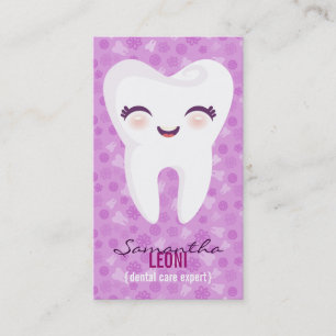 Cartão De Visita Dente bonito - Brite Bizcards vertical feito sob