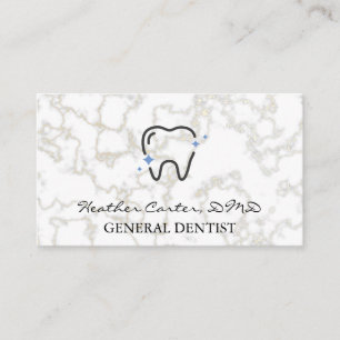 Cartão De Visita Dente de faísca  Marble