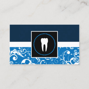 Cartão De Visita dente profissional do damasco da odontologia